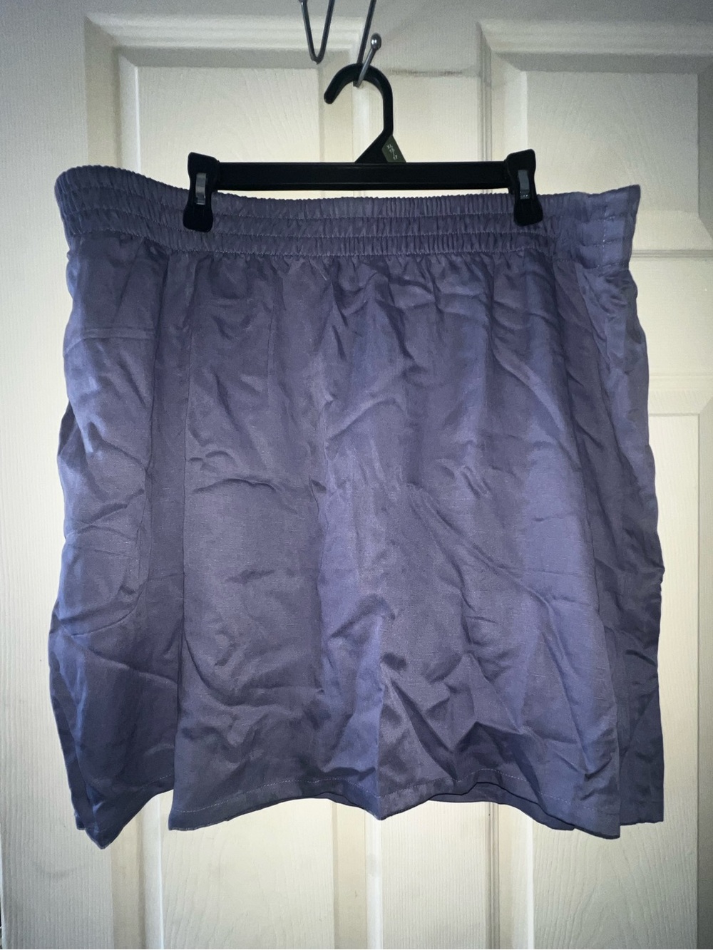 torrid Lilac Elastic-Waist A-Line Mini Skirt